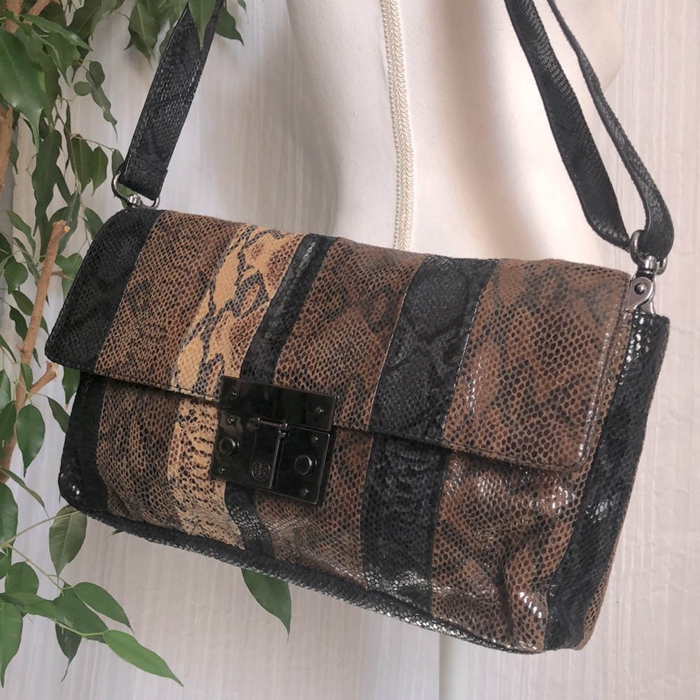 Tory Burch Brown and Black Crossbody Bag